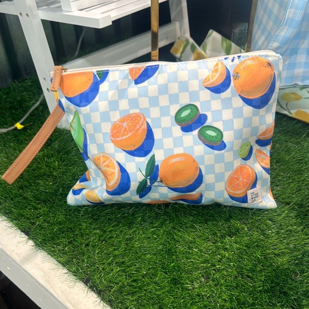 Fruit Patterned Clutch Bag
